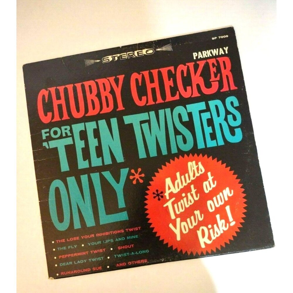 Chubby Checker For Teen Twisters Only 33 RPM Vinyl Record Vintage